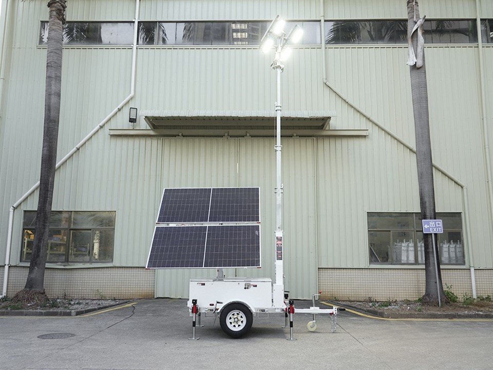 HiSOLO Heavy-Duty Mobile Solar Light Tower factory
