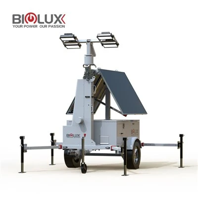 Smart Solar Powered Light Tower fyrir verkefni