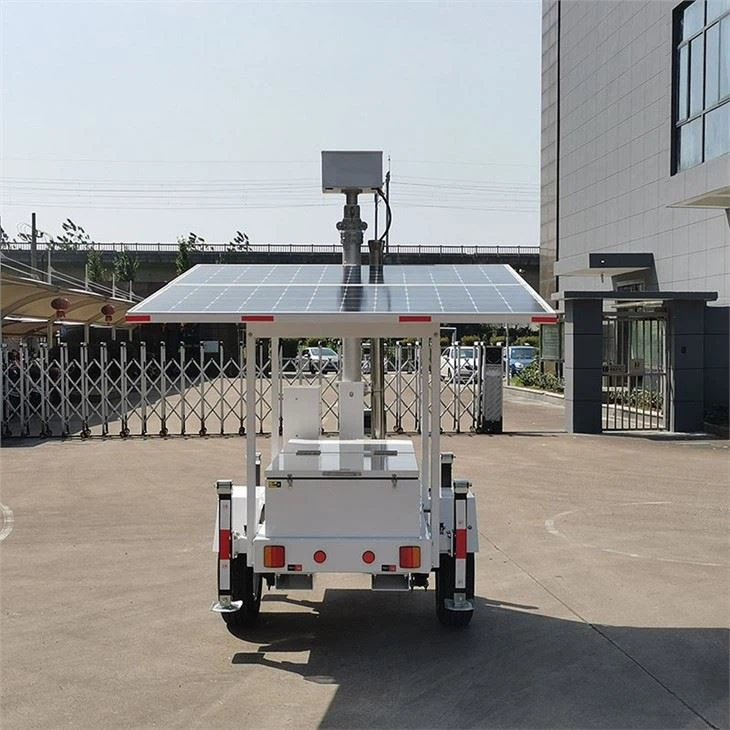 Solar CCTV tower