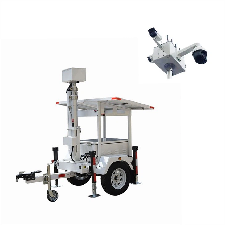 Hikvision Cctv Camera With Mobile Solar Trailer