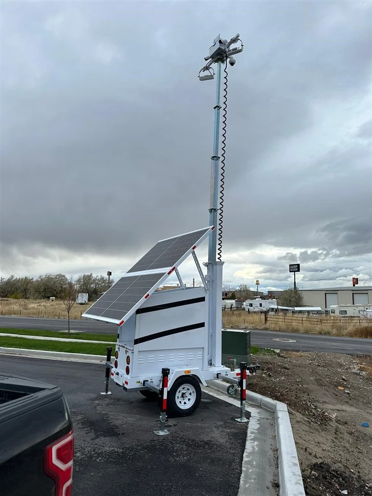Continuous Runtime 24/7 Thermal Camera Mobile Cctv Tower