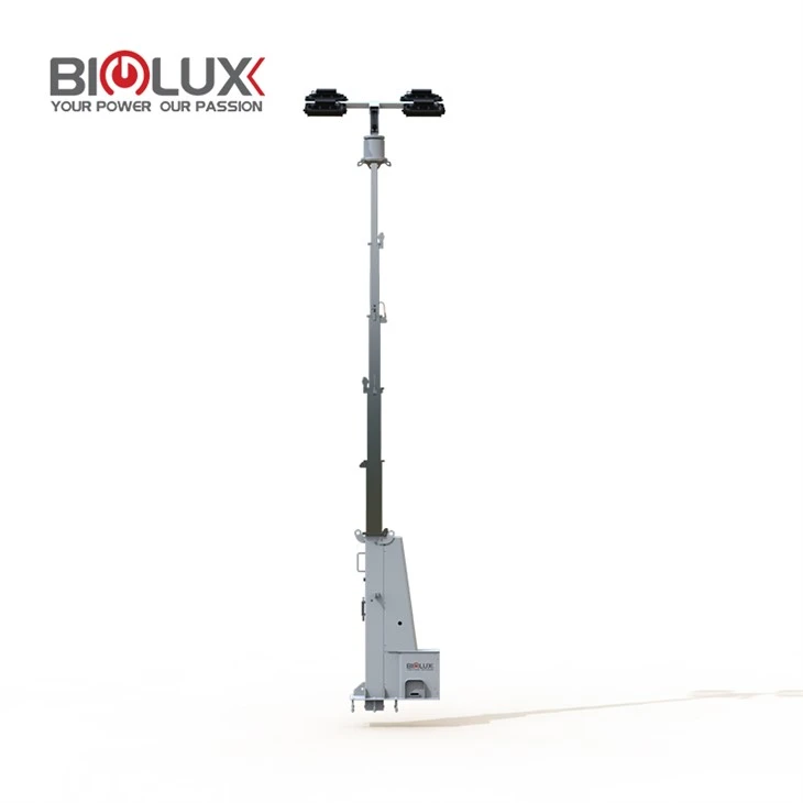 Manual Winch Telescopic Mast For Still Plate Installation factory